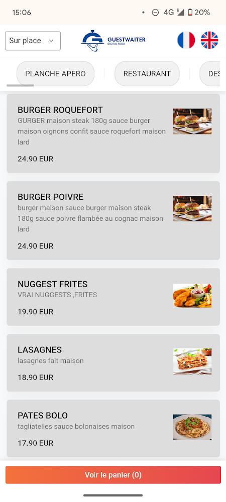 La Vache Orange - Menu Image 2